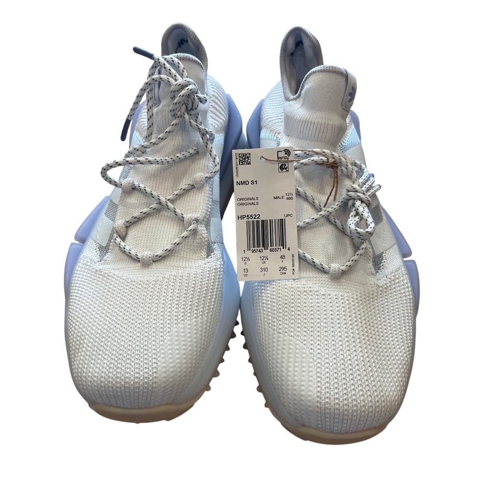 Adidas NMD S1 Originals Cloud White Light Purple Mens Sneakers HP5522 Size 13